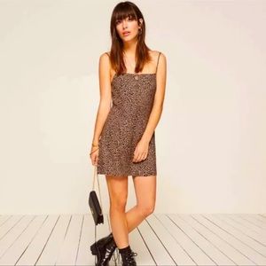 Reformation Leopard Print Mini Dress
